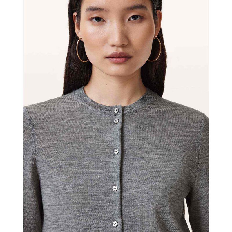 AllSaints Anouk Slim Fit Merino Wool Cardigan image number 2